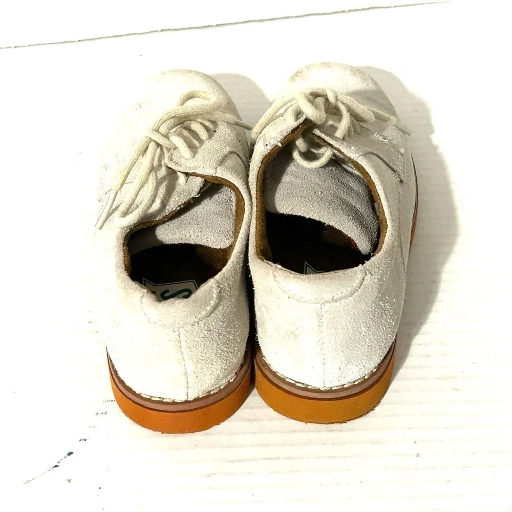 Florsheim Kearny Jr Boys Kids Size 2 M White Oxford Derby Dress Shoes Red Sole
